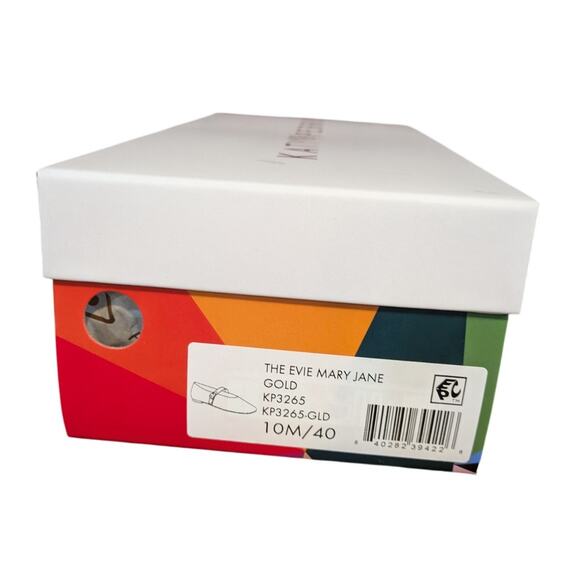 Katy Perry The Evie Gold Mary Jane Flat Size 10 - Picture 6 of 7